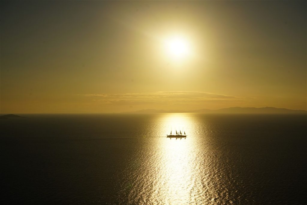 tramonto a mykonos